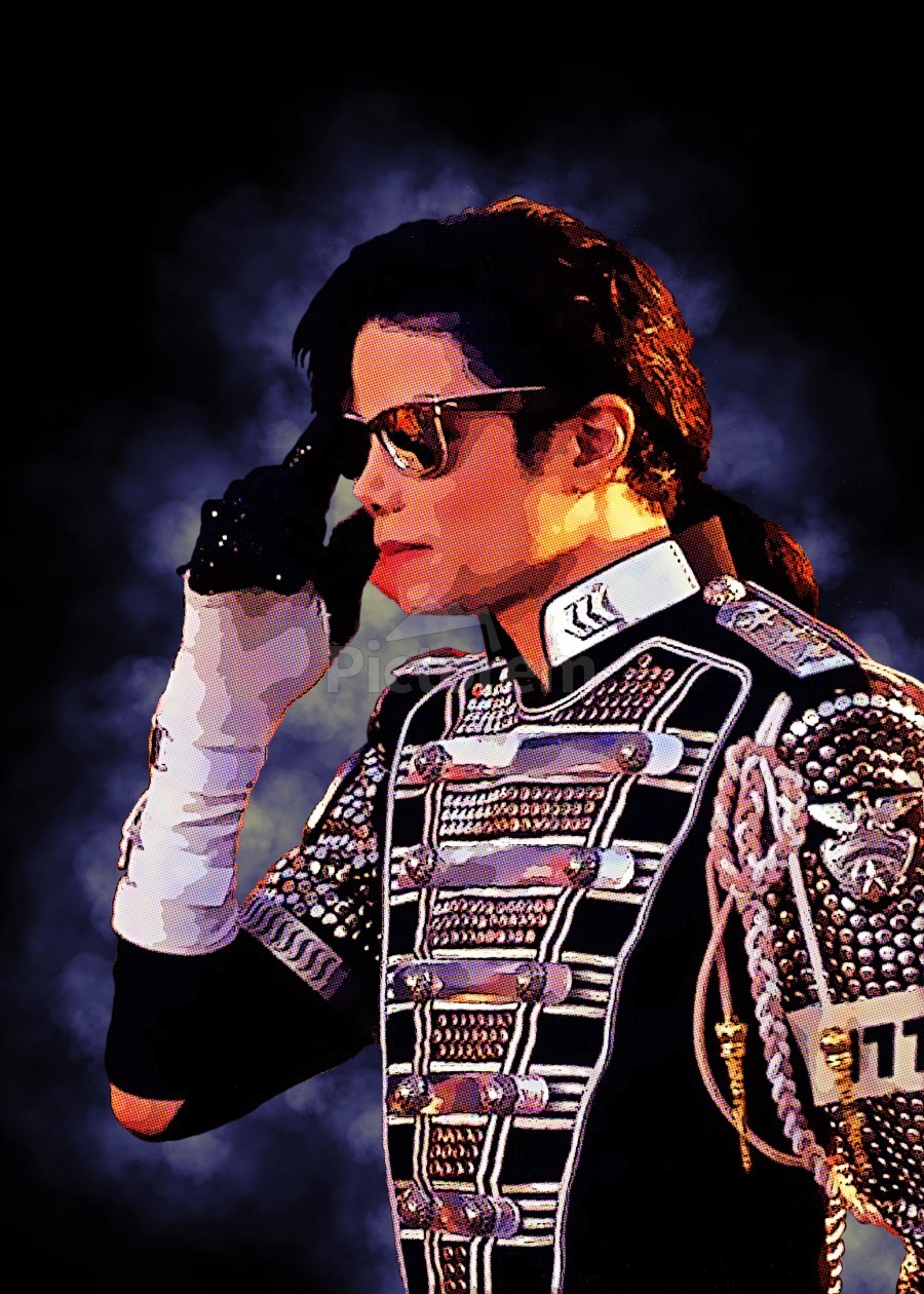 Michael Jackson The King Of Pop by Gunawan Rb Wall Art